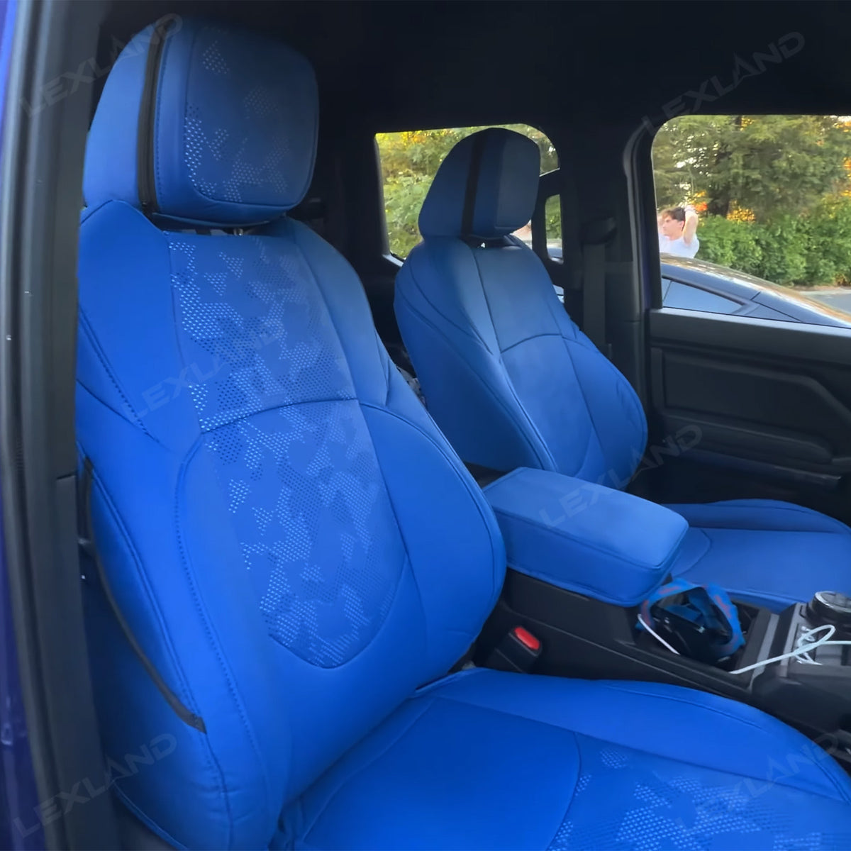 Tacoma Seat Covers Blue Camo Seat Protectors for Toyota