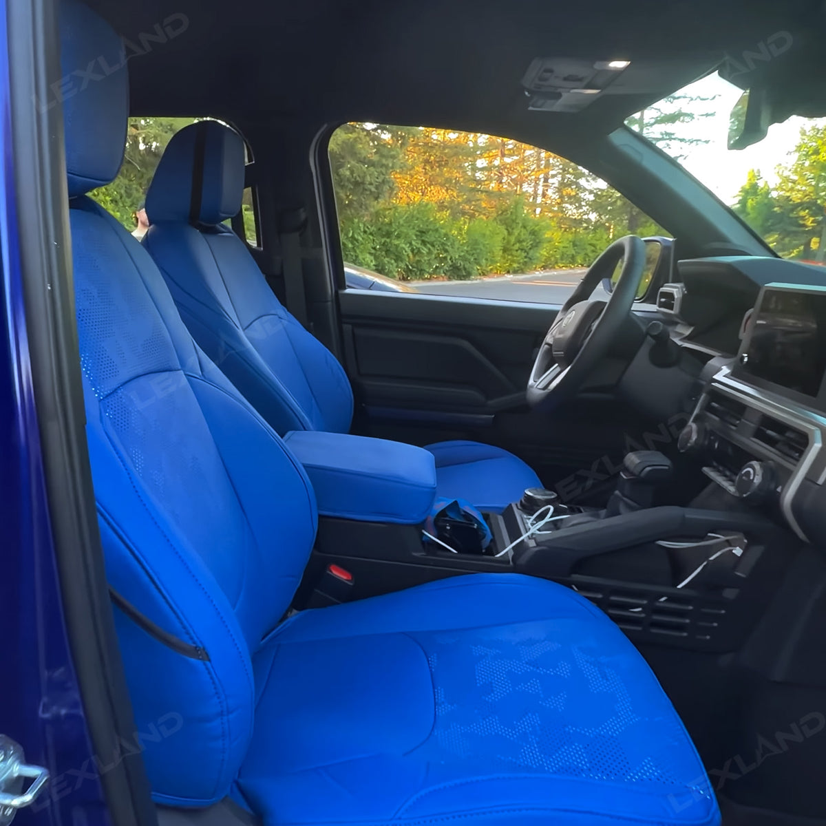 Tacoma Seat Covers Blue Camo Seat Protectors for Toyota