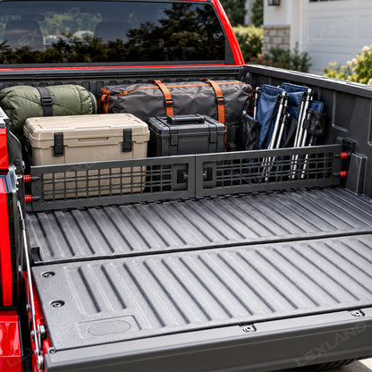Tundra Adjustable Truck Bed Divider Organizer Aluminum Alloy Cargo Manager Molle Panel for Toyota