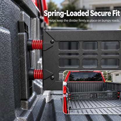 Tundra Adjustable Truck Bed Divider Organizer Aluminum Alloy Cargo Manager Molle Panel for Toyota