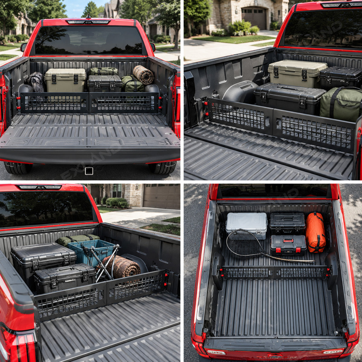 Tundra Adjustable Truck Bed Divider Organizer Aluminum Alloy Cargo Manager Molle Panel for Toyota