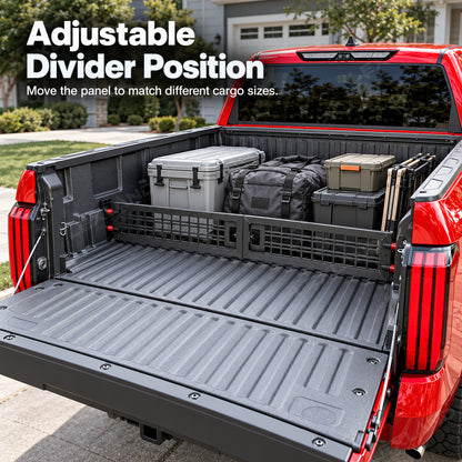 Tundra Adjustable Truck Bed Divider Organizer Aluminum Alloy Cargo Manager Molle Panel for Toyota