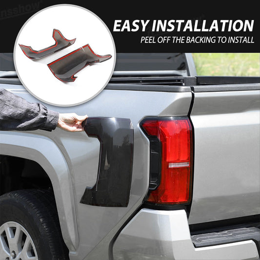 Tacoma Tail Light Cover Smoked Rear Light Cover Taillights Overlay for Toyota
