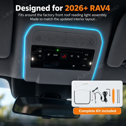 RAV4 RGB Reading Light 72-Color Overhead Lamp Interior Ambient Lighting for Toyota