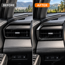 RAV4 Front Side Air Vent Outlet Covers ABS Carbon Fiber Style Dashboard AC Vent Overlays 2PCS