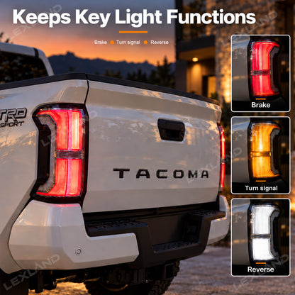 Tacoma LED Tail Lights Clear Lens Rear Lamp Upgrade 2PCS for Toyota