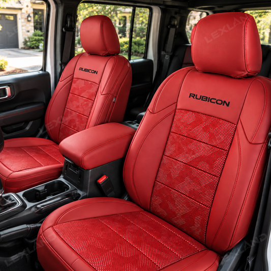 Wrangler Como Style Seat Covers 4-Door Seat Protector Without Rear Armrest Interior Seat Upholstery Upgrade