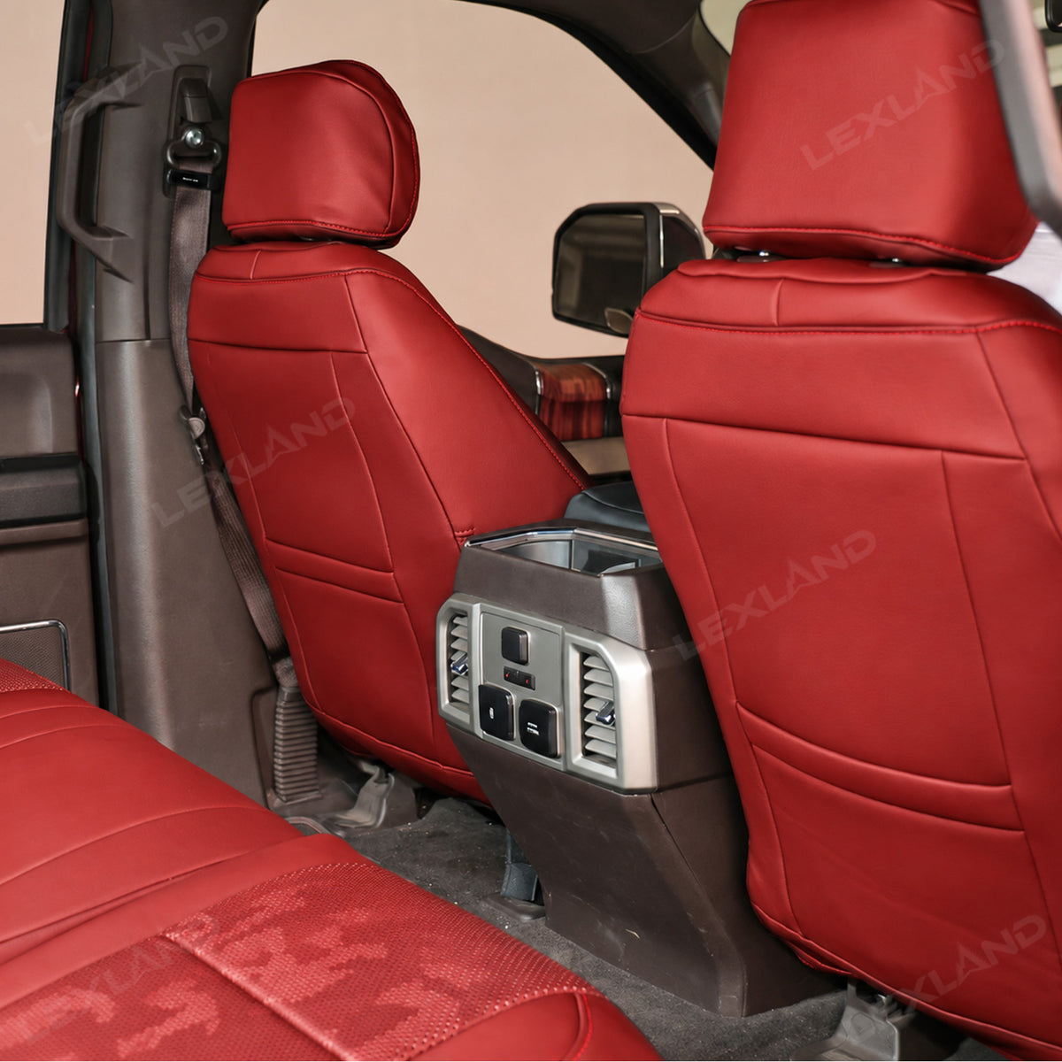 Camo Seat Covers for Ford F-150 Crew Cab XL/ XLT, Custom Interior Upgrade Seat Protection