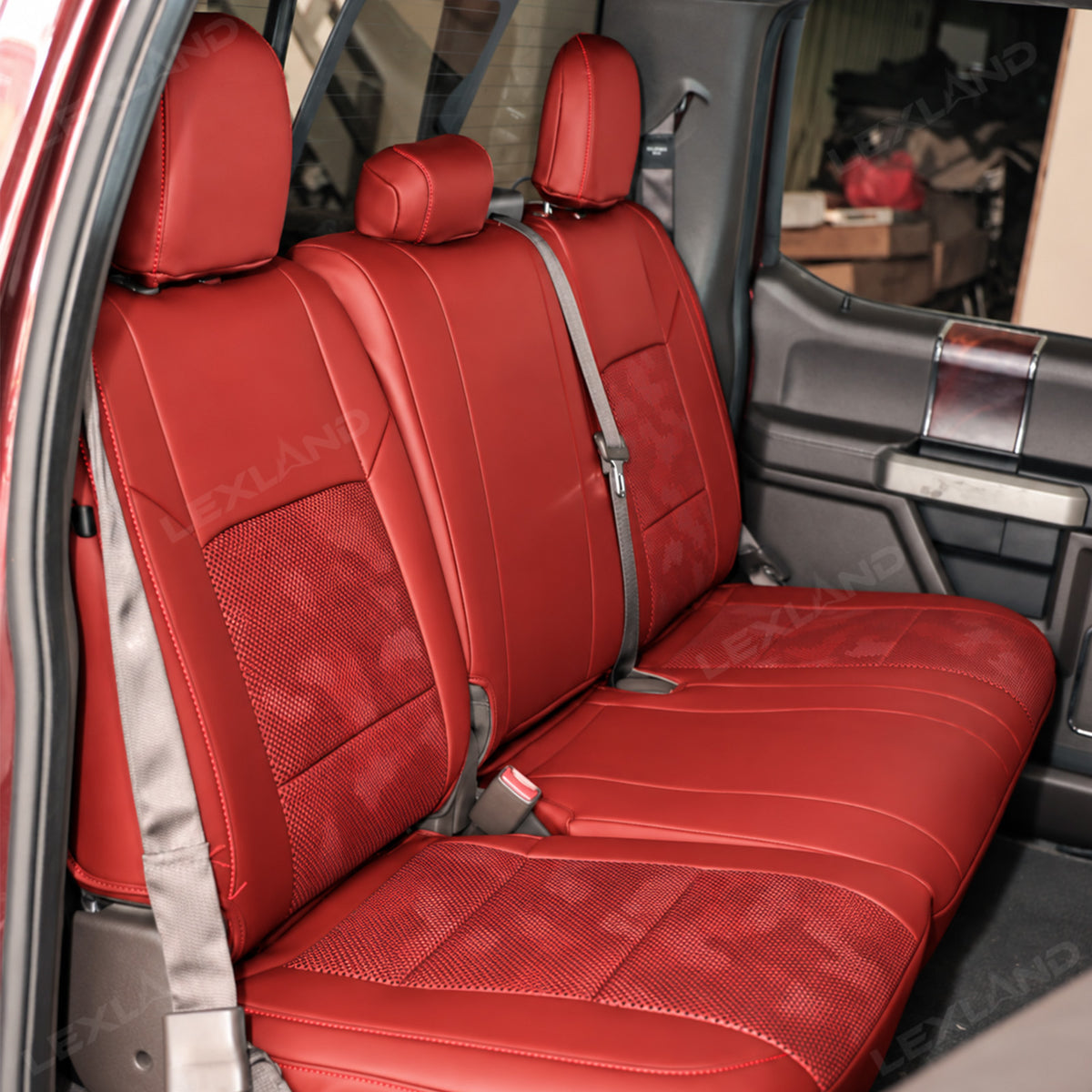 Camo Seat Covers for Ford F-150 Crew Cab XL/ XLT, Custom Interior Upgrade Seat Protection