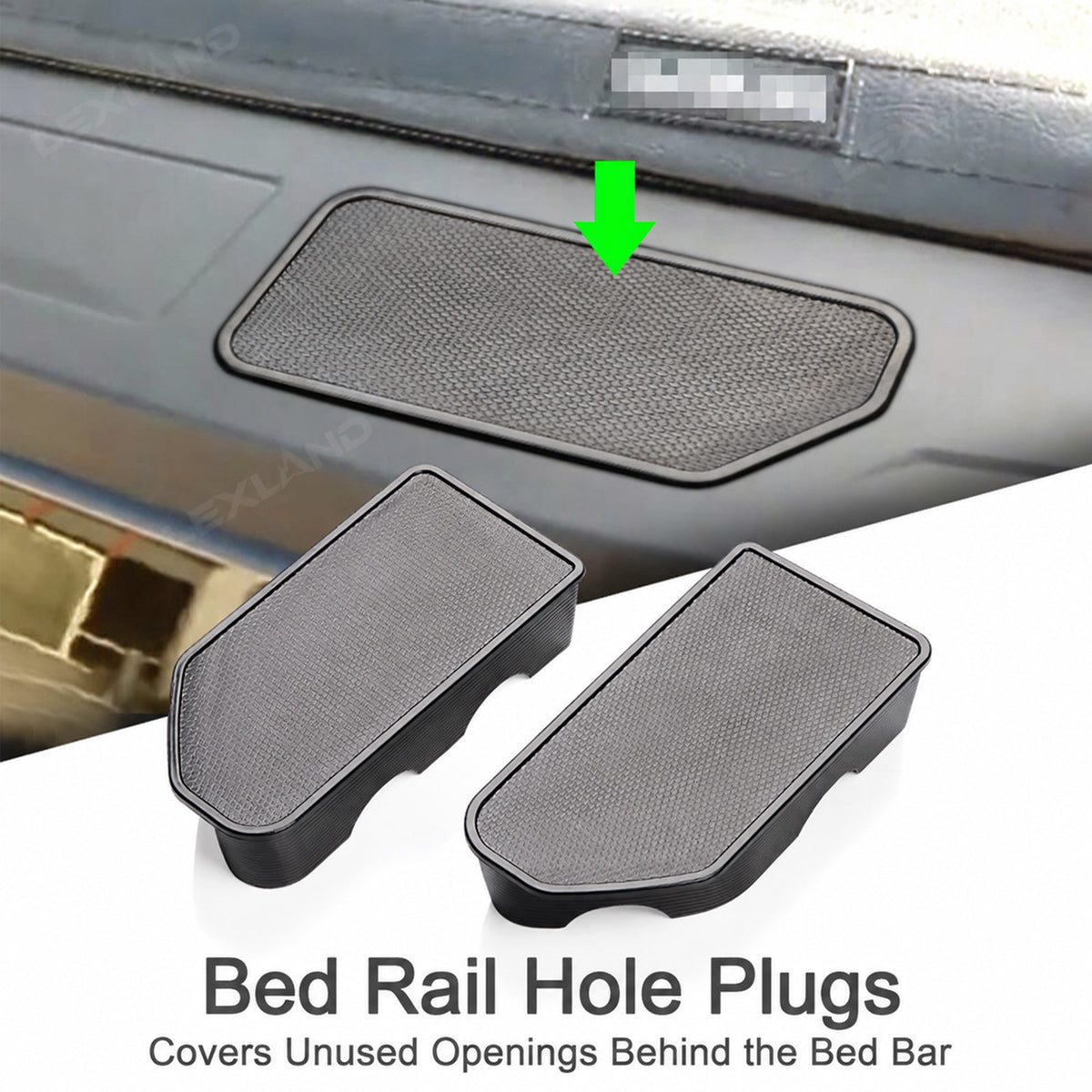 Silverado 1500 Rear Bed Stake Pocket Covers Rail Hole Plugs Stake Pocket Caps