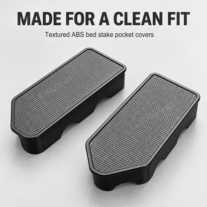 Silverado 1500 Rear Bed Stake Pocket Covers Rail Hole Plugs Stake Pocket Caps