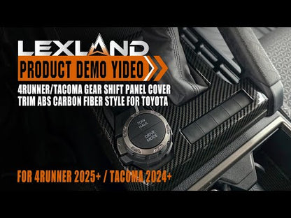 4Runner/Tacoma Gear Shift Panel Cover Trim ABS Carbon Fiber Style for Toyota