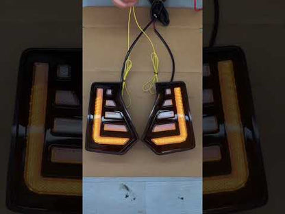 Tacoma Dual DRL Fang Lights Dynamic Daytime Running Lights with Sequential Turn Signals for Toyota