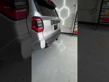 4Runner Rear Bumper Guard Plate Cover ABS Glossy Carbon Fiber Style Rear Sill Guard Board Protector