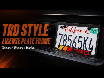 Tacoma/ 4Runner/ Tundra Front Rear License Plate Frame TRD Style License Plate Cover Holder