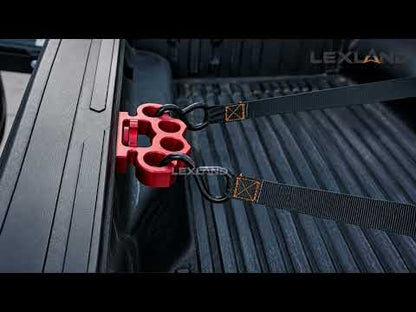 Tacoma Brass Knuckle-Style Truck Bed Tie-Down Anchor Aluminum Alloy Truck Bed Cleat Universal for Trucks